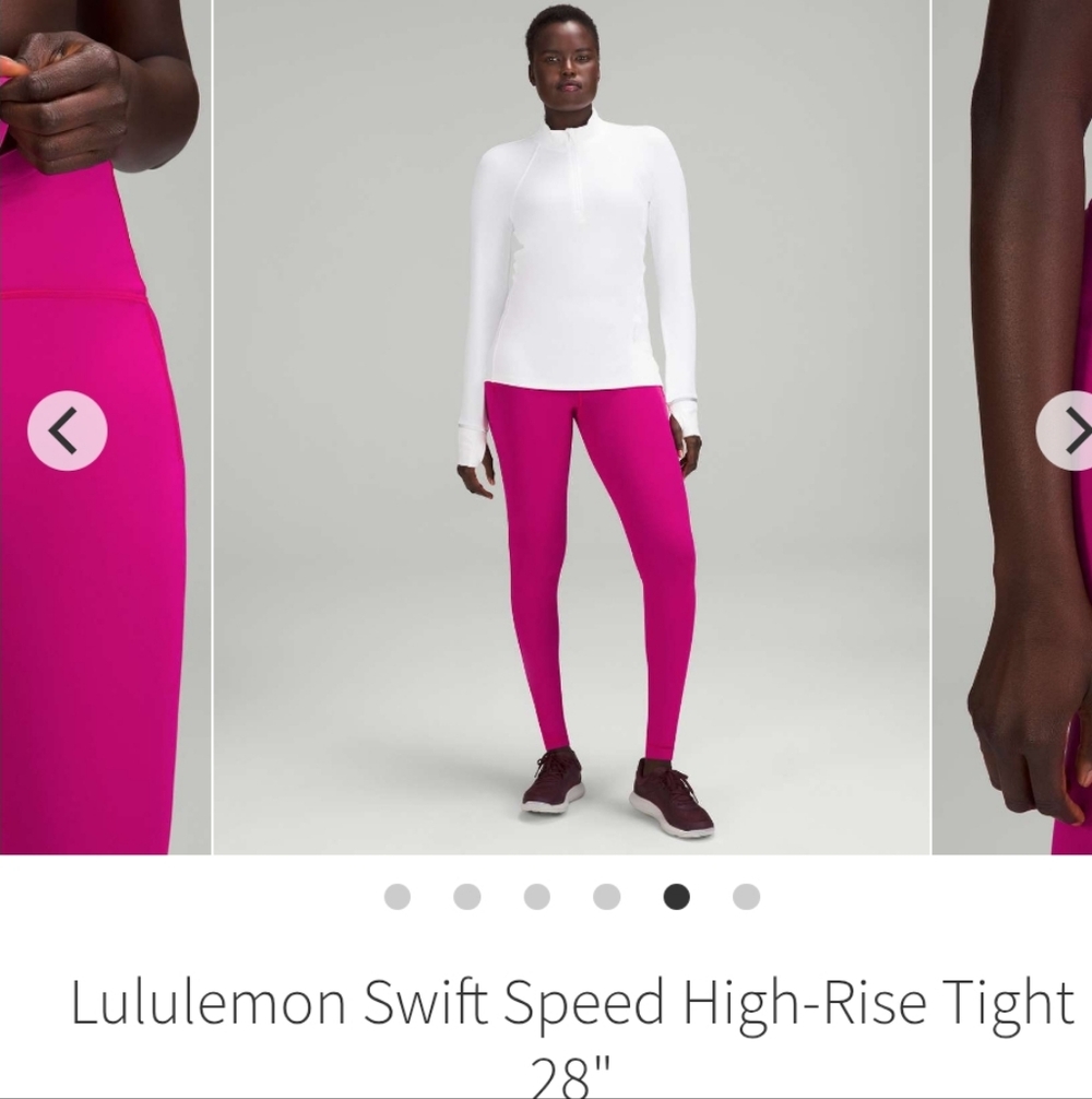 Lululemon Swift Speed High-Rise Tight 28" Sonic Pink NWT 8